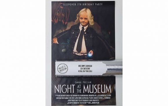 Night at the Museum Party invitation