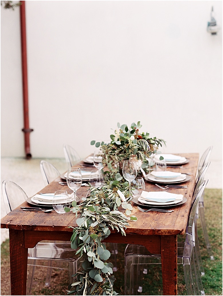 eucalyptus wedding table