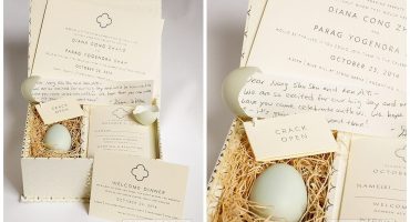 egg wedding invitations
