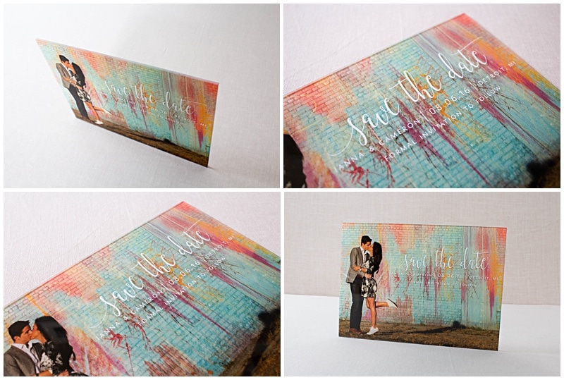 acrylic save the dates