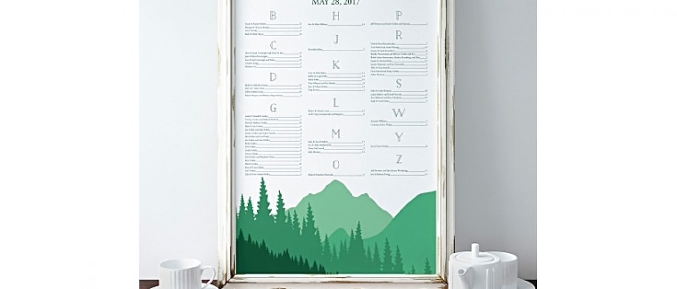 seating chart with mountain
