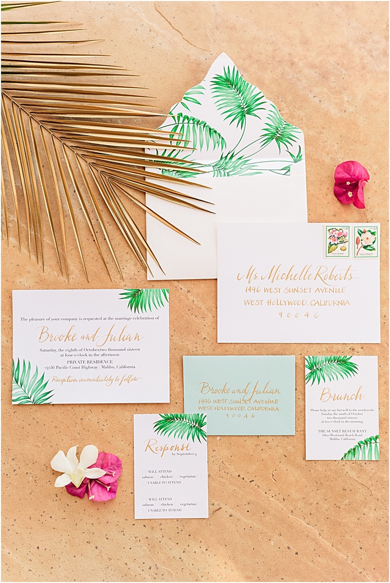 tropical invitations