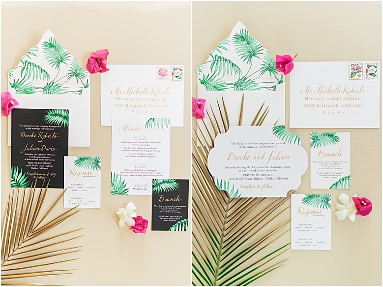 tropical wedding invitations